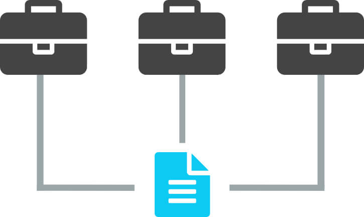 Content reuse with topics in three publications