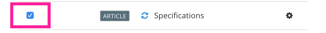 Zendesk preflight. There is an entry for an article that is being mapped. There is a checkbox next to the article.